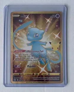 Mew Celebrations 25/25 Pokemon Card 25th Anniversary TCG Gold - Image 1