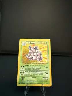 Nidoking 11/102 Holo Rare, Base Set Edition Pokemon Card 1999 WOTC MP** - Image 1