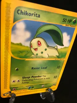 Chikorita 100/165 Expedition Common Pokemon TCG Card NM Never Played - Image 1