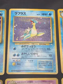 Holo Rare Pokemon Card Lot- Vintage Japanese Pokemon Cards - Alakazam, Lapras - Image 3