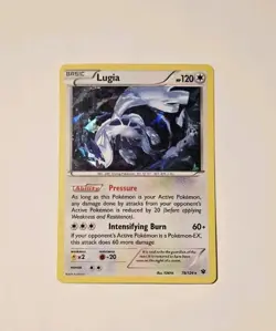 Pokemon Lugia Fates Collide 78/124 Cracked Ice Holo Card MP - Image 1