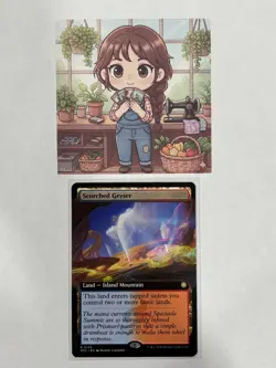 Scorched Geyser (Extended Art) Secrets of Strixhaven Regular #102 MTG br - Image 1