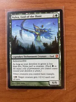 Magic: The Gathering Nylea God of the Hunt Mythic Green Theros 166 Regular - Image 1