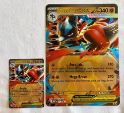 Pokemon Mega Lucario Ex Collection Figure + Promo Card + Jumbo Card - Image 4