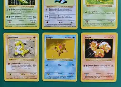 Base Set Shadowless Non Holo Bundle Pokemon Cards 1999 WOTC Pokemon TCG x6 - Image 3