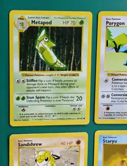 Base Set Shadowless Non Holo Bundle Pokemon Cards 1999 WOTC Pokemon TCG x6 - Image 4