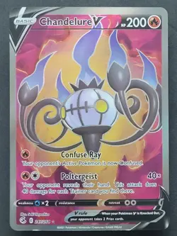 LP Chandelure V 247/264 Ultra Rare Fusion Strike Pokemon TCG - Image 1