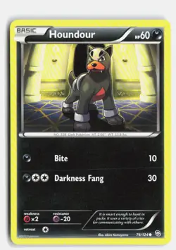 Houndour 74/124 Dragons Exalted Common Pokemon LP - Image 1