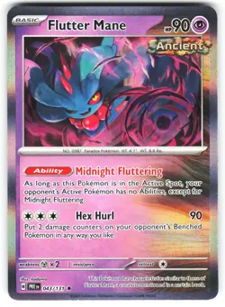 Flutter Mane 043/131 Holo Rare SV: Prismatic Evolutions Pokemon Holo Near Mint - Image 1