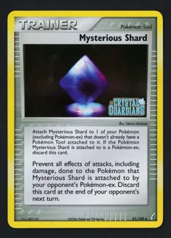 Mysterious Shard Reverse Holo 81/100 Crystal Guardians Uncommon Pokemon TCG - Image 1