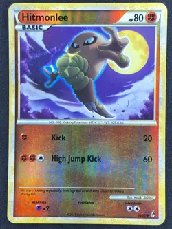 Pokemon Hitmonlee Reverse Holo 58/95 CL Call of Legends LP - Image 1