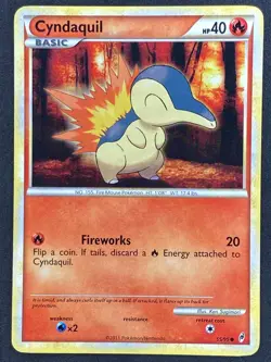 Pokemon Cyndaquil 55/95 CL Call of Legends LP - Image 1