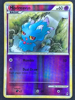 Pokemon Misdreavus Reverse Holo 65/95 CL Call of Legends LP - Image 1