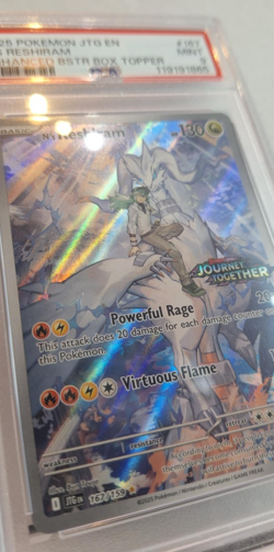 Pokemon- N's Reshiram- Holo IR- JTG Enhanced Booster #167- PSA 9 [Listing A] - Image 3