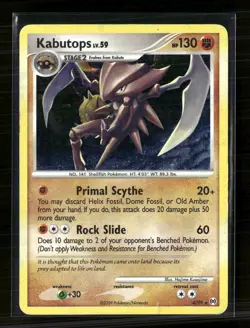 Pokemon 2009 Platinum Kabutops #4/99 Holo - Image 1