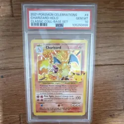 Charizard 4/102 Celebrations Classic Collection Holo PSA 10 2021 Pokemon TCG - Image 1