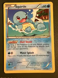 Pokemon TCG Squirtle 29/149 Boundaries Crossed BW7 LP - Image 1