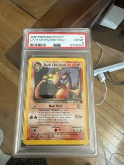 Pokemon Team Rocket Dark Charizard 4/82 Holo PSA 6 2000 - Image 1