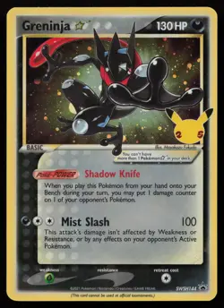 Greninja Star SWSH144 Holo Promo Sword & Shield Promo Pokemon NM - Image 1