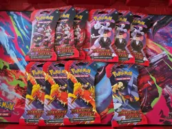 LOT of 10 Pokemon Destined Rivals Sleeved Booster Pack Factory Sealed - Image 1