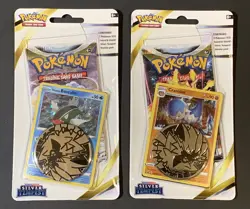 Basculin 273 & Cranidos 274 Blister Promo HOLO SWIRL Pokemon TCG: Silver Tempest - Image 1