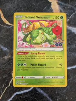 Radiant Venusaur 004/078 Pokemon GO Holo - Image 1