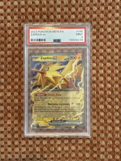2023 Pokemon 151 Zapdos ex #145 Double Rare Extended Art PSA 9 MINT - Image 1