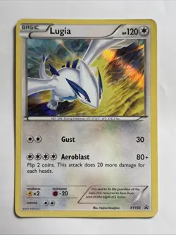Pokemon TCG Lugia XY156 XY Holo Black Star Promo Moderately Played - Image 1