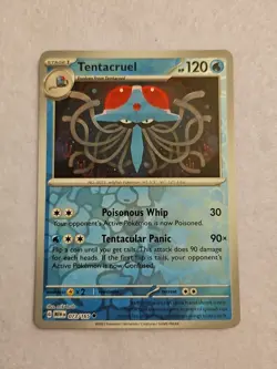 Pokemon TCG Tentacruel Scarlet & Violet-151 073/165 Reverse Holo Uncommon - Image 1