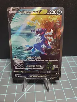 Pokemon TCG Hisuian Samurott V GG51/GG70 Crown Zenith: Galarian Gallery Holo - Image 1