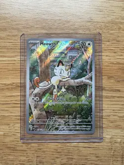 Meowth Illustration Rare Pokemon TCG Phantasmal Flames 106/94 - Image 1