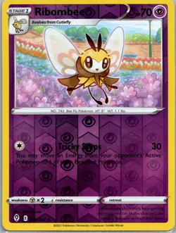 Ribombee 079/203 - Pokemon TCG SWSH: Evolving Skies - Reverse Holo Uncommon - LP - Image 1