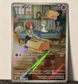 Ralts Pokemon TCG Illustration Rare Full Art Holo SV01 Scarlet & Violet 211/198 - Image 3