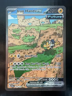 Pokemon Iron Hands ex 248/182 Holo Special Illustration Rare Paradox Rift (NM) - Image 1