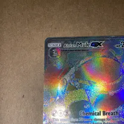 Pokemon Alolan Muk GX 157/147 SM-Burning Shadows Rainbow Rare Holo CLEAN - Image 3