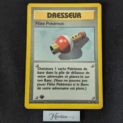 Carte Pokemon Flute pokemon 86/102 Edition 1 Set de Base wizards Francais VF - Image 1