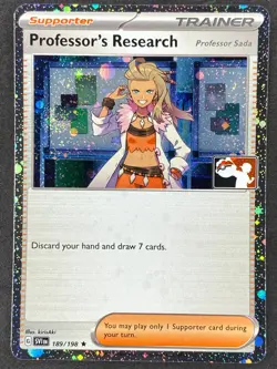 Pokemon Professor's Research Prize Pack Holo 189/198 SVI Scarlet & Violet NM - Image 1