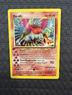 Ho-Oh Neo Revelation 1st Edition Holo German Pokemon 7/64 DMG - read description - Image 1