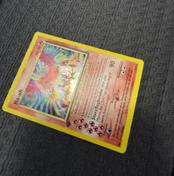 Ho-Oh Neo Revelation 1st Edition Holo German Pokemon 7/64 DMG - read description - Image 3