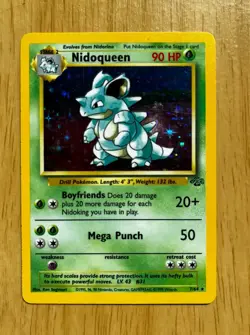 Pokemon TCG NIDOQUEEN 7/64 HoloFoil. Jungle set. NM/EX Condition. Free shipping - Image 1