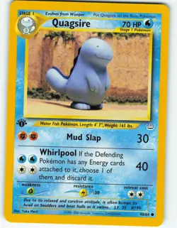 Quagsire - 1st Edition - 48/64 Neo Revelation - Pokemon TCG - 2001 - Image 1