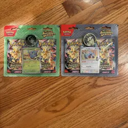 Pokemon Mega Evolution Ascended Heroes 2 Pack Blister Collection Larry And Erika - Image 1