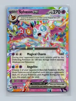 Sylveon ex 086/191 Double Rare Surging Sparks Pokemon Holo Near Mint - Image 1