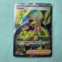 Pokemon Canari 257/217 ASC Ultra Rare Full Art Holo Trainer-Supporter TCG - Image 1
