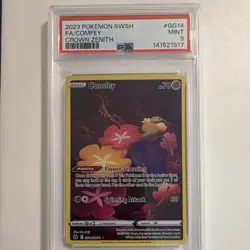 Pokemon Comfey Ultra Rare Full Art Holo PSA 9 GG14/GG70 Crown Zenith 2023 - Image 1