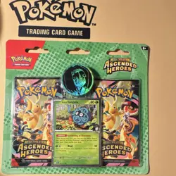 Pokemon TCG Mega Evolution Ascended Heroes 2-Pack Erika's Tangela Promo & Coin - Image 1
