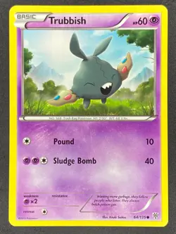 Pokemon Trubbish 64/135 PLS Plasma Storm NM - Image 1