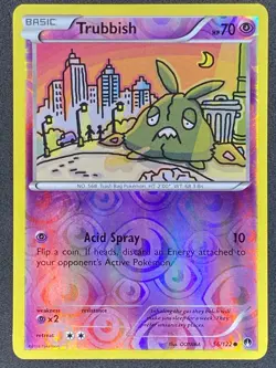 Pokemon Trubbish Reverse Holo 56/122 BKP BREAKpoint LP/NM - Image 1
