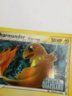 Pokemon TCG CHARMANDER 49/100 REVERSE HOLOFOIL. EX Crystal Guardians Stamped HP - Image 2