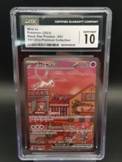 Pokemon Mew Ex SVP 053 151 Ultra Premium Collection Promo Grade 10 CGC - Image 1